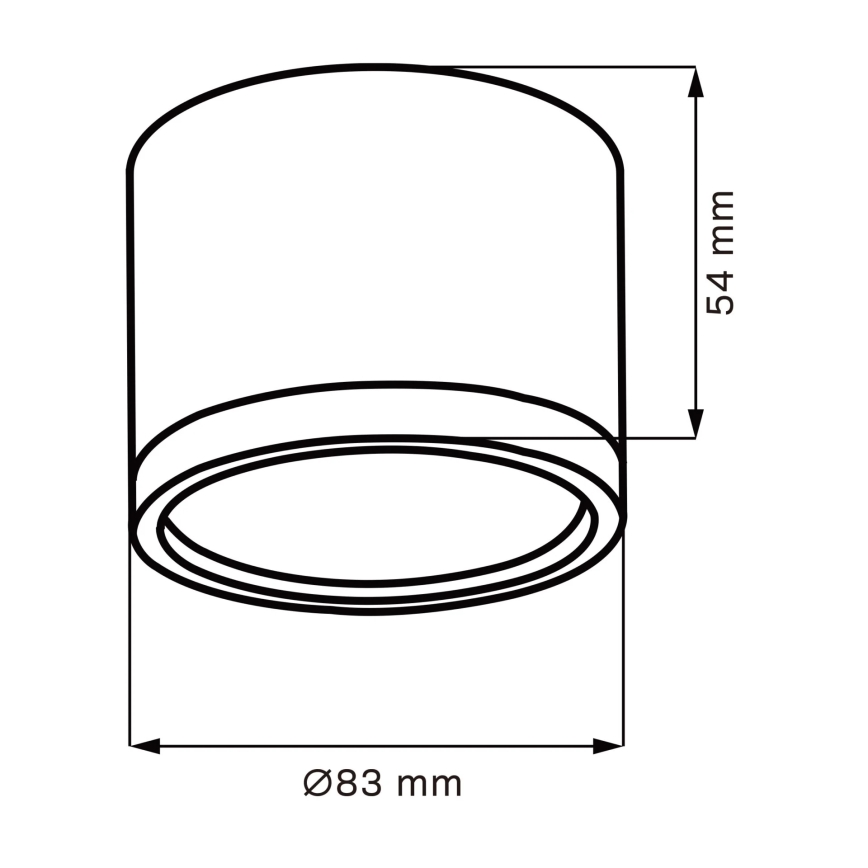 LED Плафониера MIRELLA 1xGX53/6W/230V черен/златист