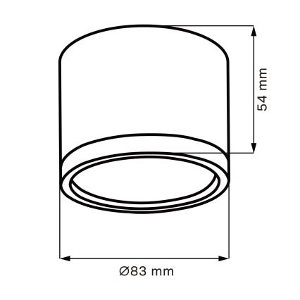 LED Плафониера MIRELLA 1xGX53/6W/230V матов хром