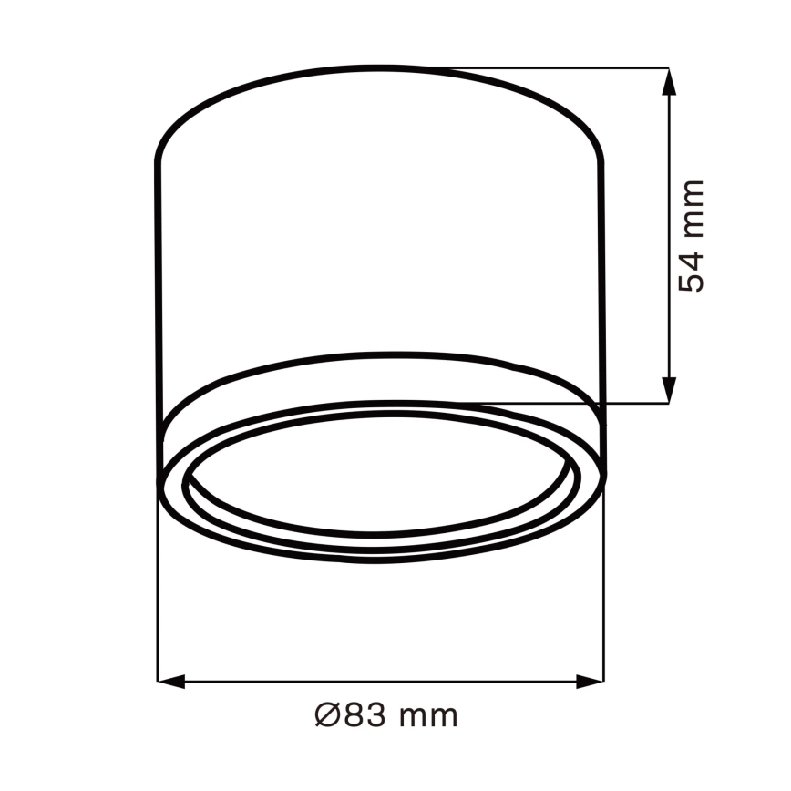 LED Плафониера MIRELLA 1xGX53/6W/230V матов хром
