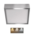 LED Плафониера NEXXO LED/12,5W/230V 3000/3500/4000K 17x17 см лъскав хром