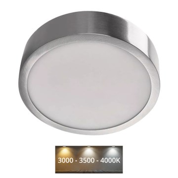 LED Плафониера NEXXO LED/12,5W/230V 3000/3500/4000K Ø 17 см матов хром