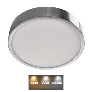 LED Плафониера NEXXO LED/21W/230V 3000/3500/4000K Ø 22,5 см лъскав хром