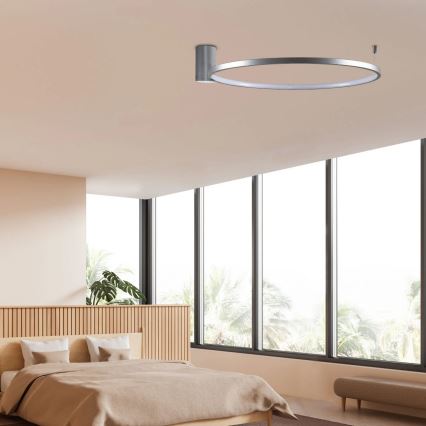 LED Плафониера NOEMI LED/20W/230V 4000K Ø 50 см матов хром