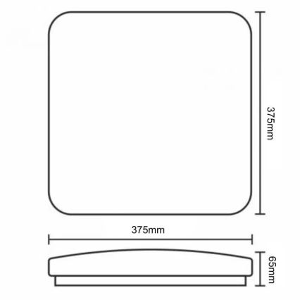 LED Димируем плафон OPAL LED/36W/230V 3000-6500K + дистанционно управление