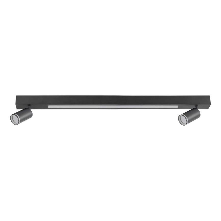 LED Плафониера ПАРИЖ LED/24W/230V + 2xGU10/10W черен
