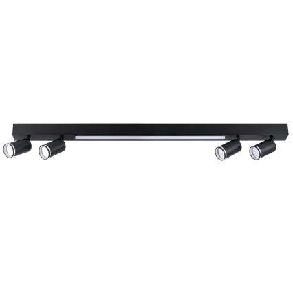 LED Плафониера ПАРИЖ LED/24W/230V + 4xGU10/10W черен
