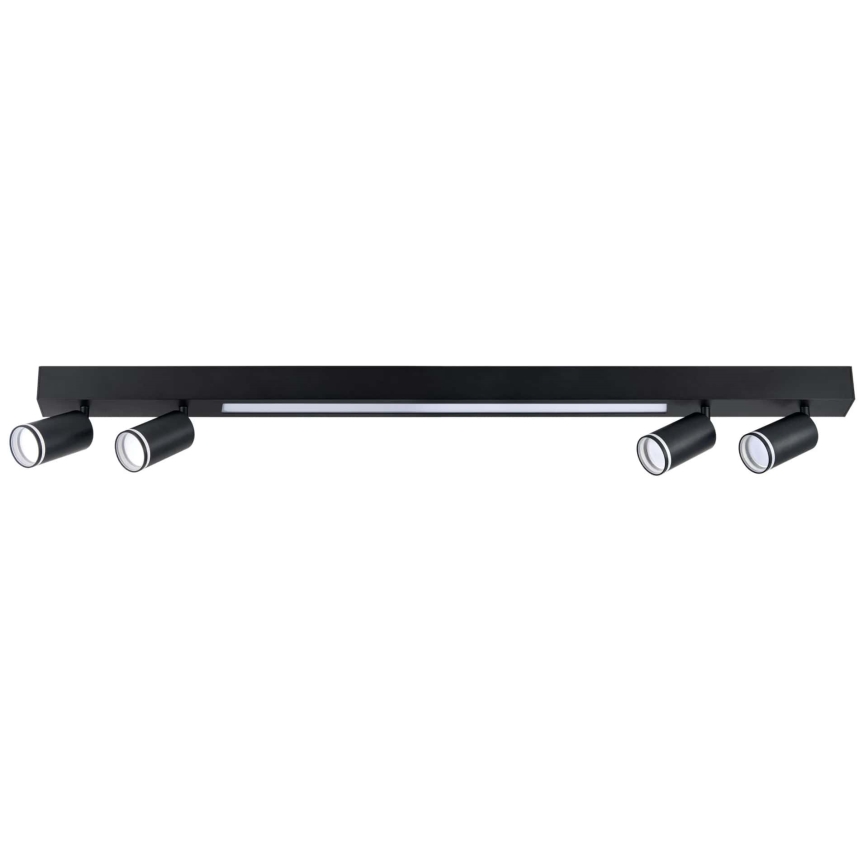 LED Плафониера ПАРИЖ LED/24W/230V + 4xGU10/10W черен