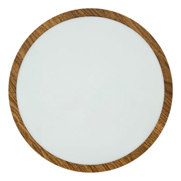 LED Плафониера RING LED/24W/230V 4200K Ø 28,5 cm кафяв