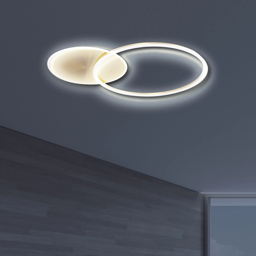 LED Плафониера ROMAN LED/33W/230V 4000K златист