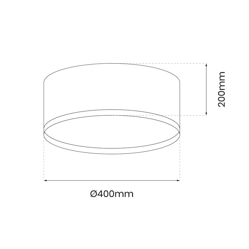 LED Плафониера RONDO LED/18W/230V черен