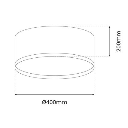 LED Плафониера RONDO LED/18W/230V зелен