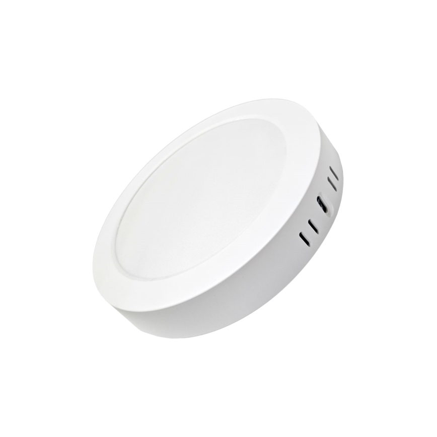 LED Плафониера ROUND LED/18W/230V 4000K Ø 21,5 см бял