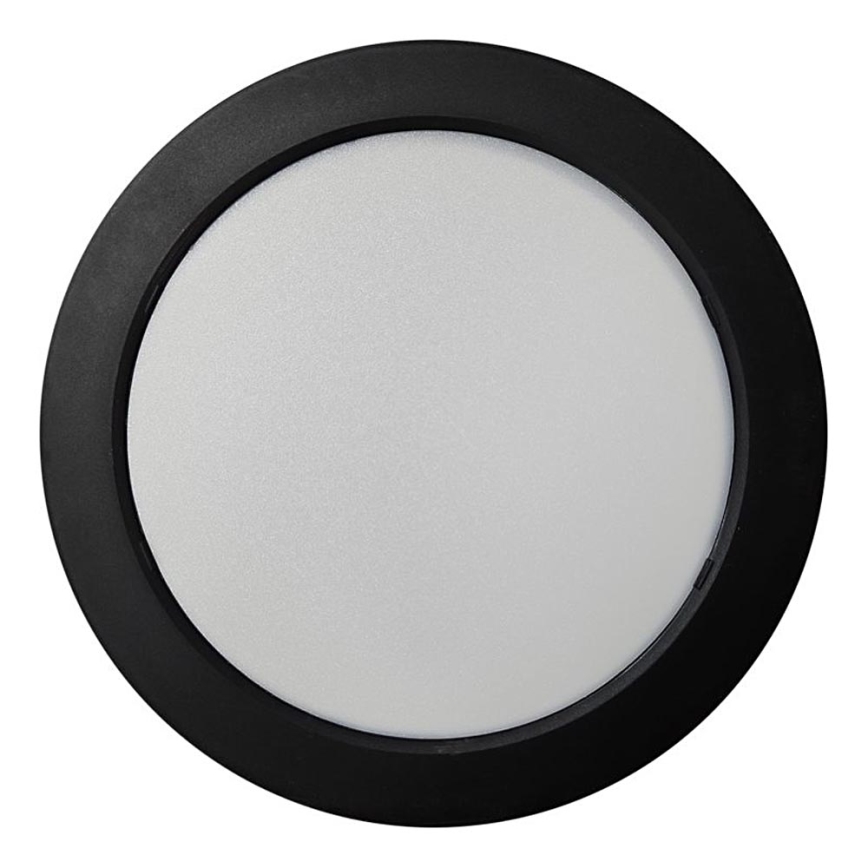 LED Плафониера ROUND LED/18W/230V 4000K Ø 21,7 см черен