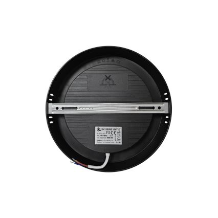 LED Плафониера ROUND LED/18W/230V 4000K Ø 21,7 см черен