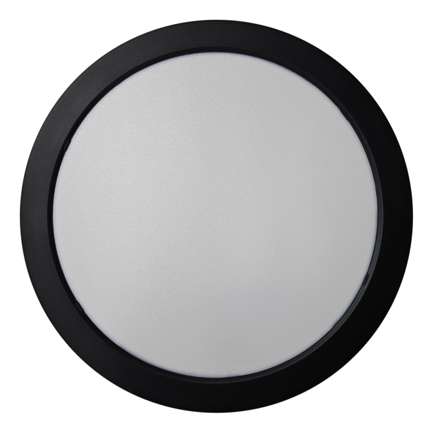 LED Плафониера ROUND LED/24W/230V 4000K Ø 28,8 см черен