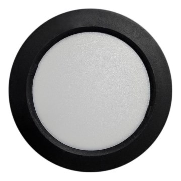 LED Плафониера ROUND LED/6W/230V 4000K Ø 12,1 см черен