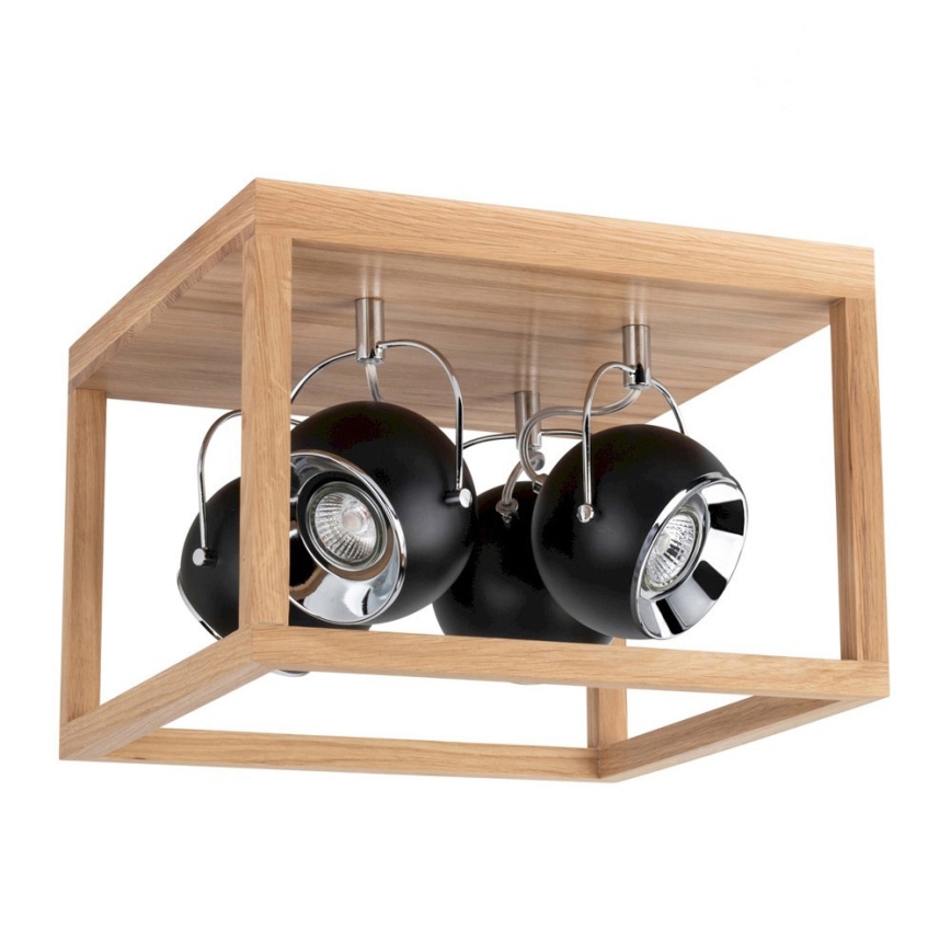 LED Плафониера ROY 4xGU10/5W/230V матов дъб
