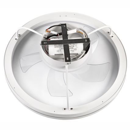 LED Димируем плафон с вентилатор FARGO LED/37W/230V бял + дистанционно управление