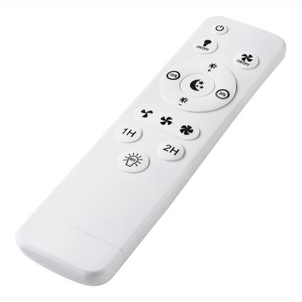 LED Димируем плафон с вентилатор FARGO LED/37W/230V черен + дистанционно управление