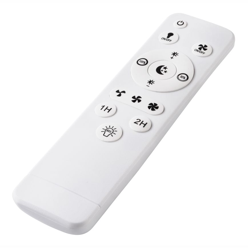 LED Димируем плафон с вентилатор FARGO LED/37W/230V черен + дистанционно управление