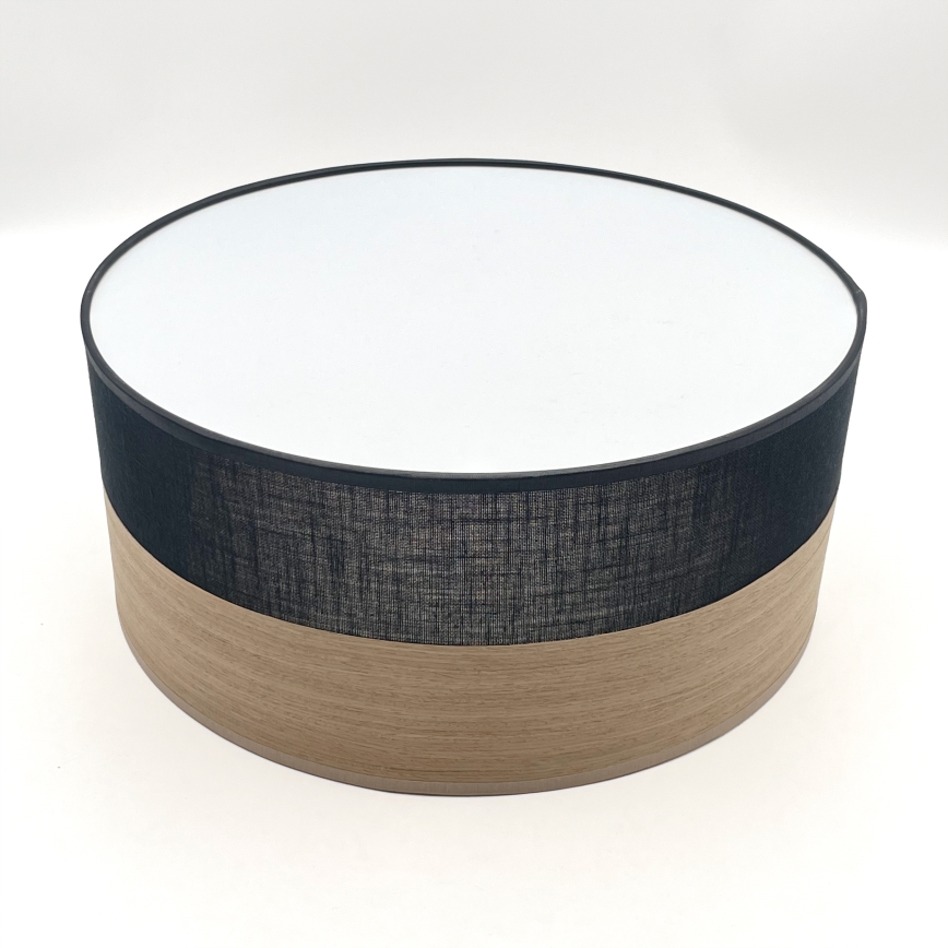 LED Плафониера SIRJA WOOD LED/20W/230V Ø 35 см черен/дъб