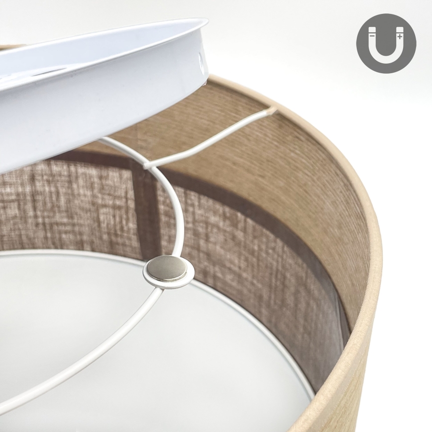 LED Плафониера SIRJA WOOD LED/20W/230V Ø 35 см кафяв/дъб