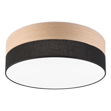 LED Плафониера SIRJA WOOD LED/36W/230V Ø 45 см черен/дъб