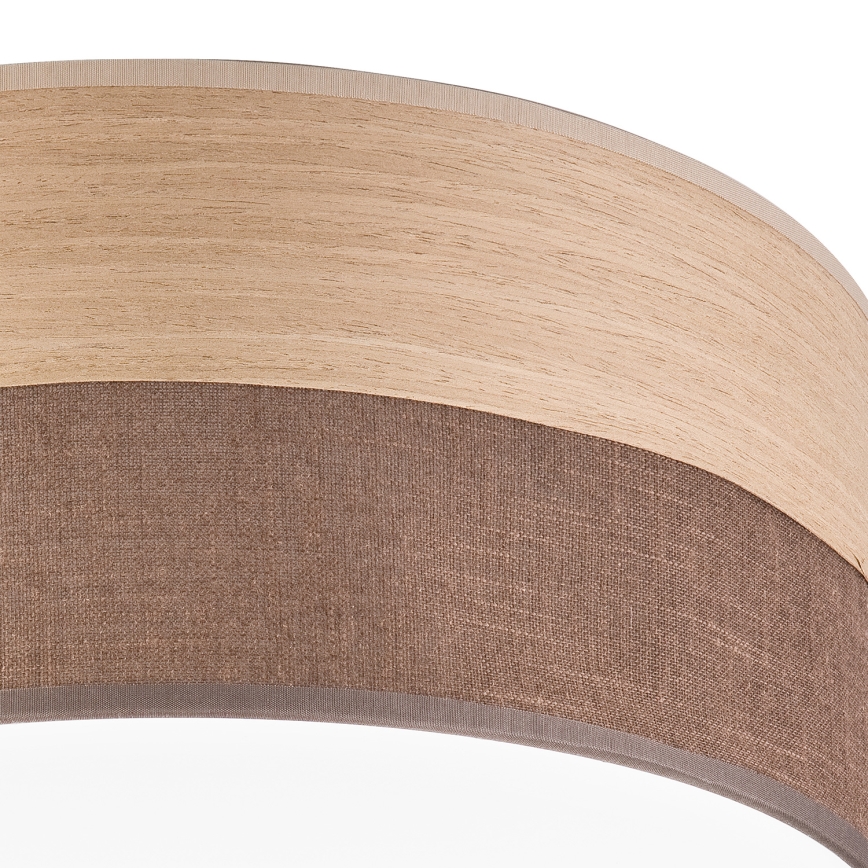 LED Плафониера SIRJA WOOD LED/36W/230V Ø 45 см кафяв/дъб