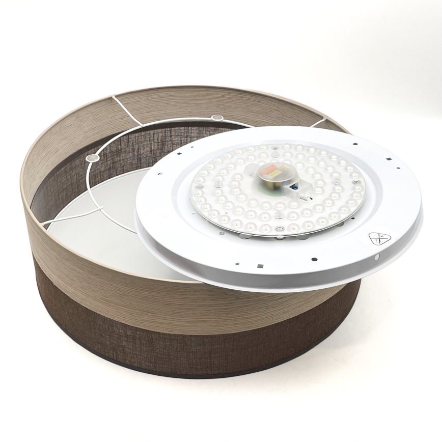 LED Плафониера SIRJA WOOD LED/36W/230V Ø 45 см кафяв/дъб