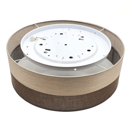 LED Плафониера SIRJA WOOD LED/36W/230V Ø 45 см кафяв/дъб
