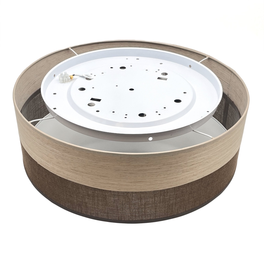 LED Плафониера SIRJA WOOD LED/36W/230V Ø 45 см кафяв/дъб