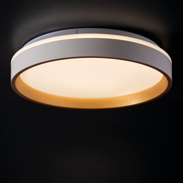 LED Плафониера SOLN LED/17,5W/230V Ø 38 см бял/златист
