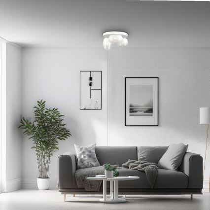 LED Плафониера VASO LED/12W/230V Ø 42 см бял
