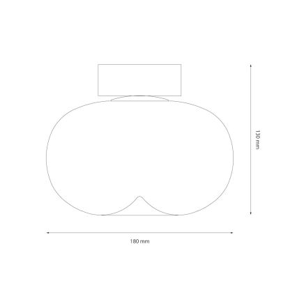 LED Плафониера VASO LED/4W/230V Ø 18 см златист/опушен