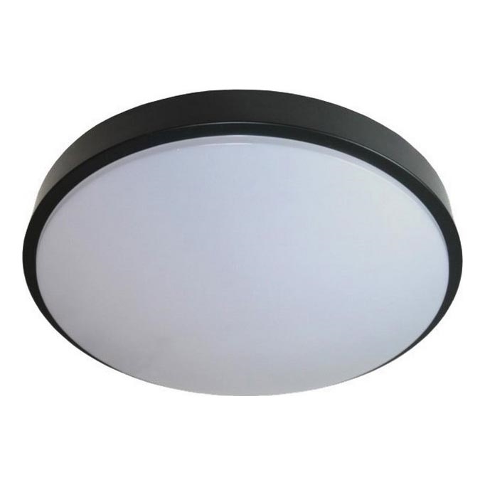 LED Плафониера WILTON LED/24W/230V 4000K Ø 38 см черен