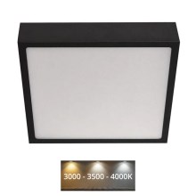 LED Плафон NEXXO LED/21W/230V 3000/3500/4000K 22,5x22,5 см черен