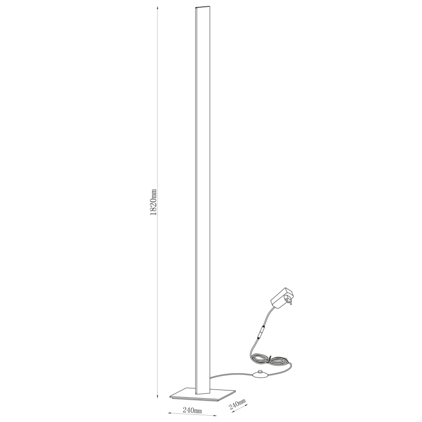 LED подова лампа BERNADETTA LED/28W/230V 4000K бяла