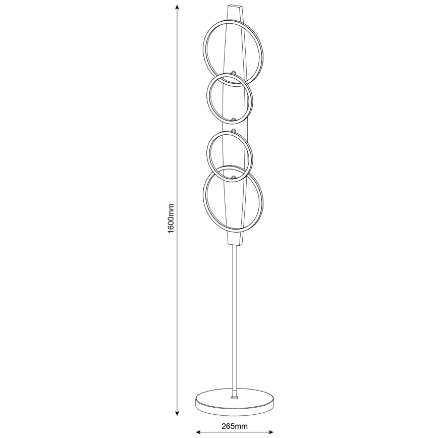 LED подова лампа MELISA LED/25W/230V борова