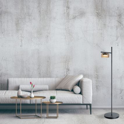 LED подова лампа OFELIA 1xGX53/6W/230V черна/бежова