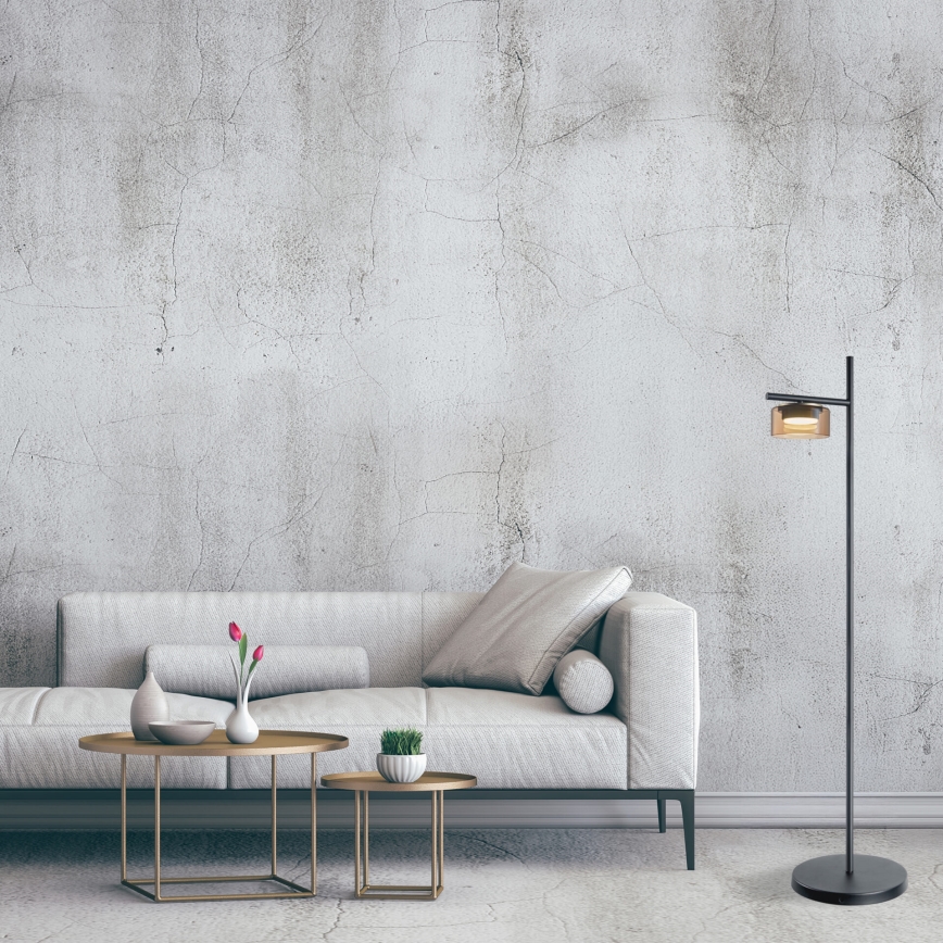 LED подова лампа OFELIA 1xGX53/6W/230V черна/бежова