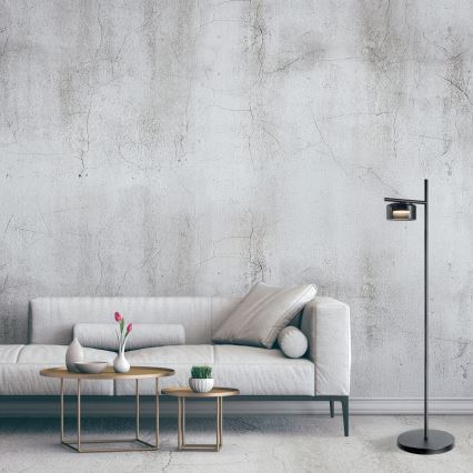 LED подова лампа OFELIA 1xGX53/6W/230V черна/опушена