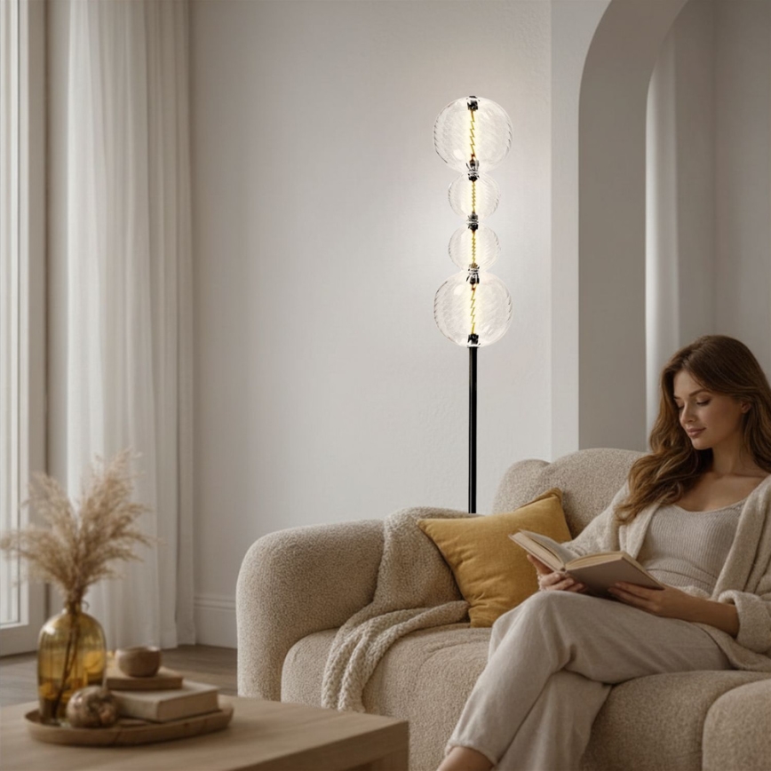 LED подова лампа PLAYA LED/15W/230V черна