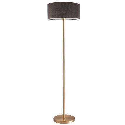 LED подова лампа TUNJA 1xE27/20W/230V, диаметър 38 см, златиста/кафява