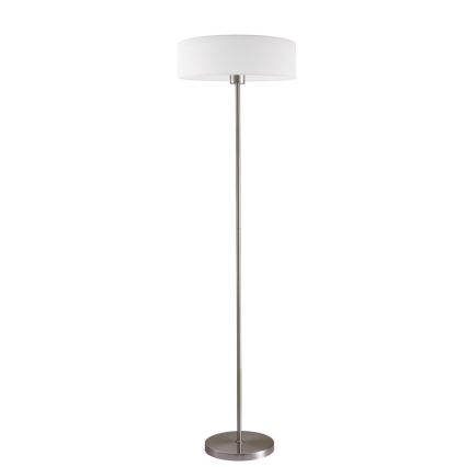 LED подова лампа TUNJA 1xE27/20W/230V pr. 38 cm матов хром/бяла