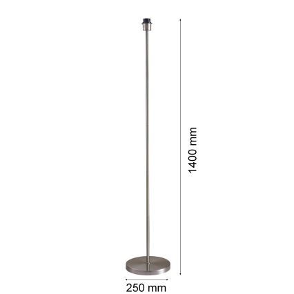 LED подова лампа TUNJA 1xE27/20W/230V pr. 38 cm матов хром/бяла
