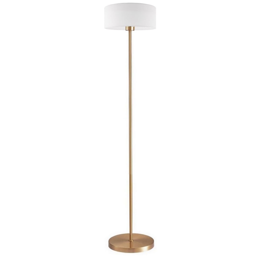 LED подова лампа TUNJA 1xE27/20W/230V Ø 30 см златиста/бяла