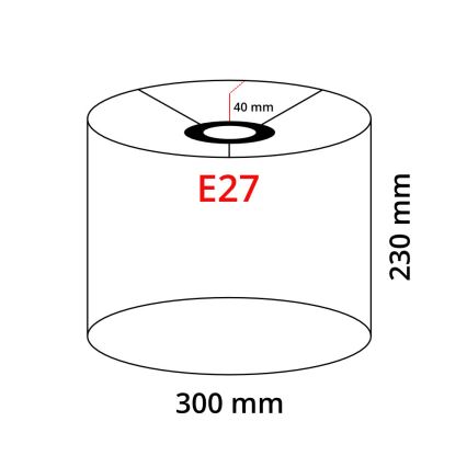 LED подова лампа TUNJA 1xE27/20W/230V Ø 30 см златиста/сива