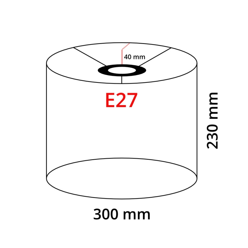LED подова лампа TUNJA 1xE27/20W/230V Ø 30 см златна/бяла