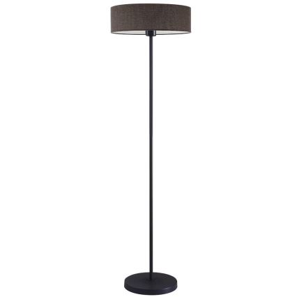 LED подова лампа TUNJA 1xE27/20W/230V Ø 38 cm черна/кафява