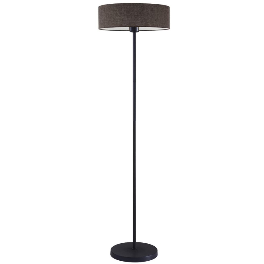 LED подова лампа TUNJA 1xE27/20W/230V Ø 38 cm черна/кафява